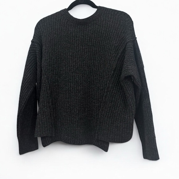 Vince Women’s Wool Chunky Knit Overlap Sweater Small Gray - Picture 1 of 6
